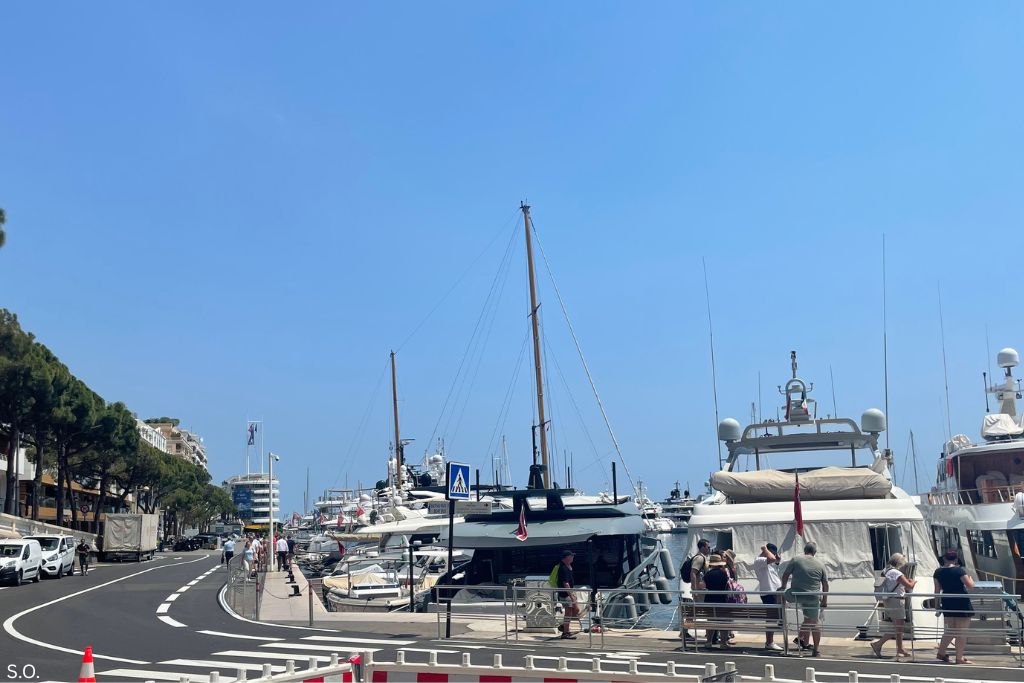 Port Hercules in Monaco, filled with luxury yachts
