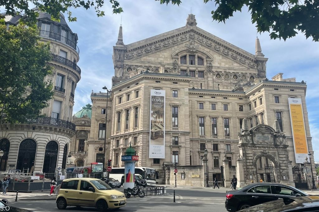 The exterior of Opera Garnier in Paris